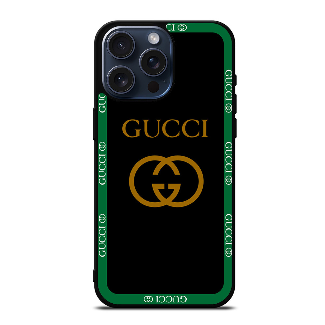 GUCCI ROUND BLACK iPhone 15 Pro Max Case Cover